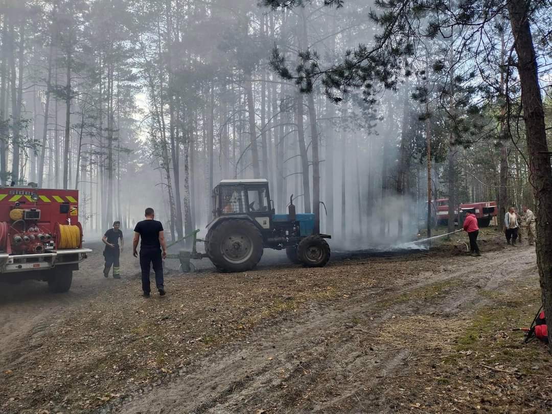 1 Масштабну пожежу на Рівненському Поліссі загасили