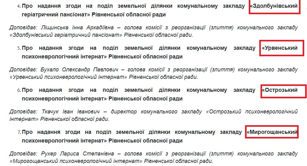 1 Депутати Рівнеобради подискутували та розділили землю інтернатів