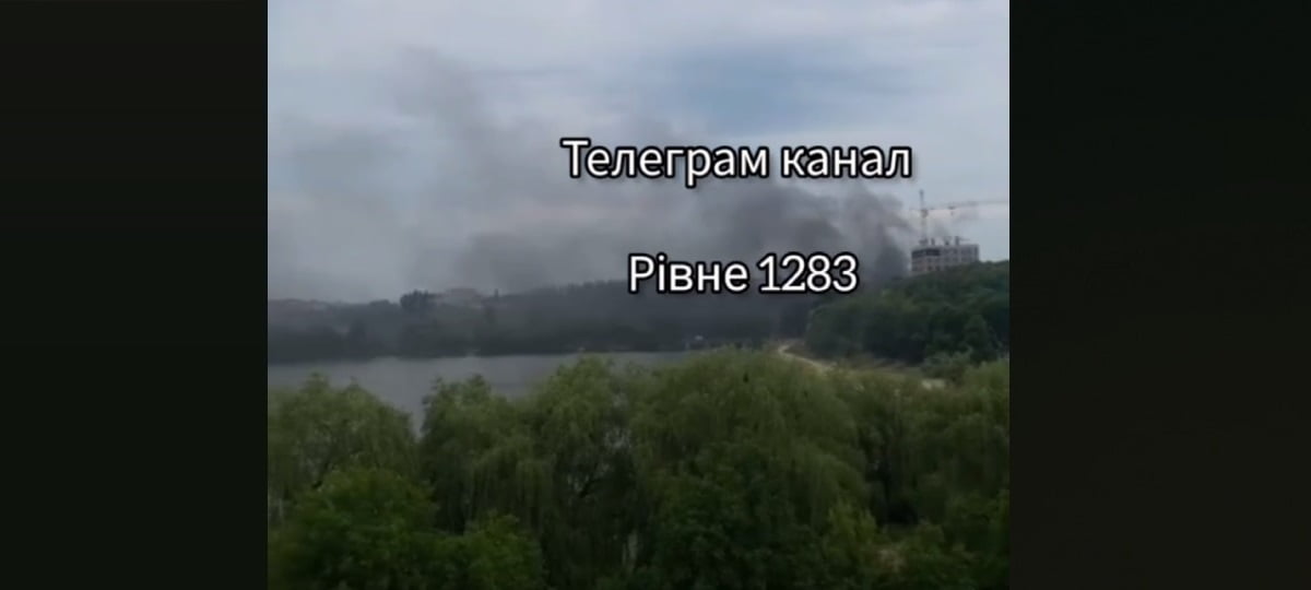 В Рівному густий чорний дим в районі Басового Кута (+ВІДЕО) 0000
