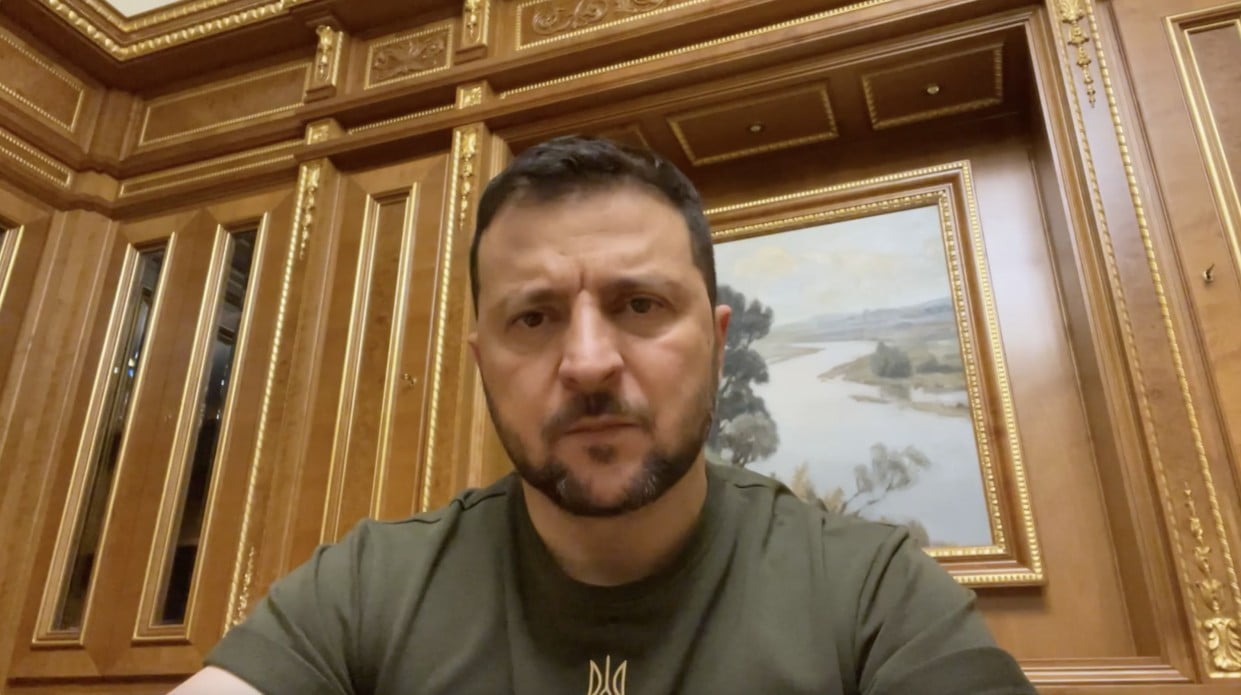 Відеозвернення Володимира Зеленського: роковини удару по Кременчуку 0000