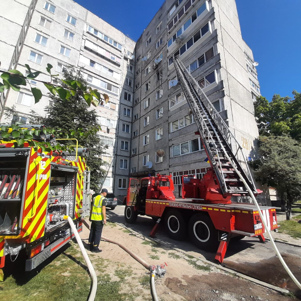 На Рівненщині через пожежу евакуювали десятьох людей 0000
