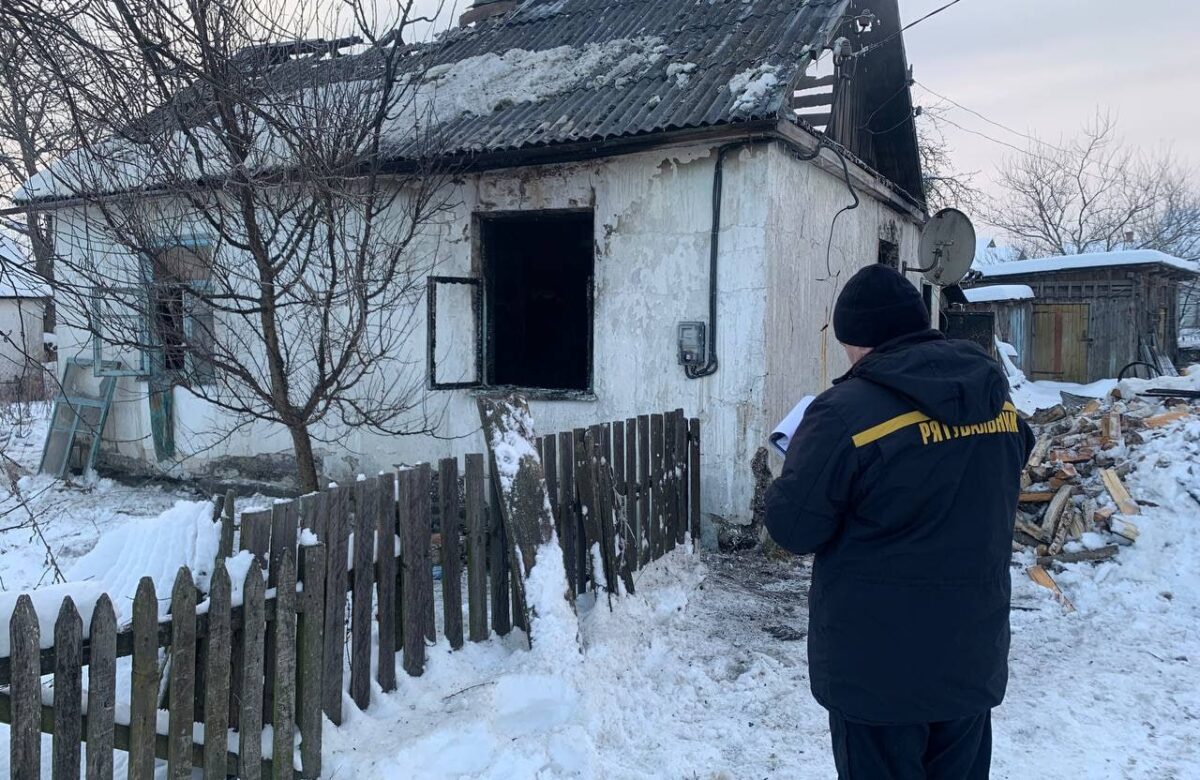 На Рівненщині під час пожежі загинув чоловік