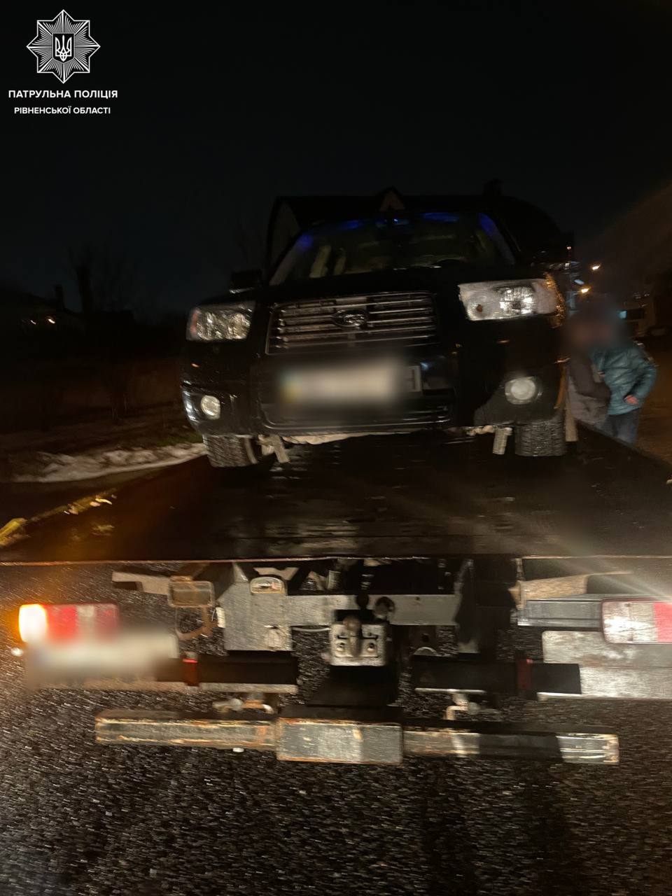 У Рівному впіймали нетверезого водія з вилученим посвідченням 0000