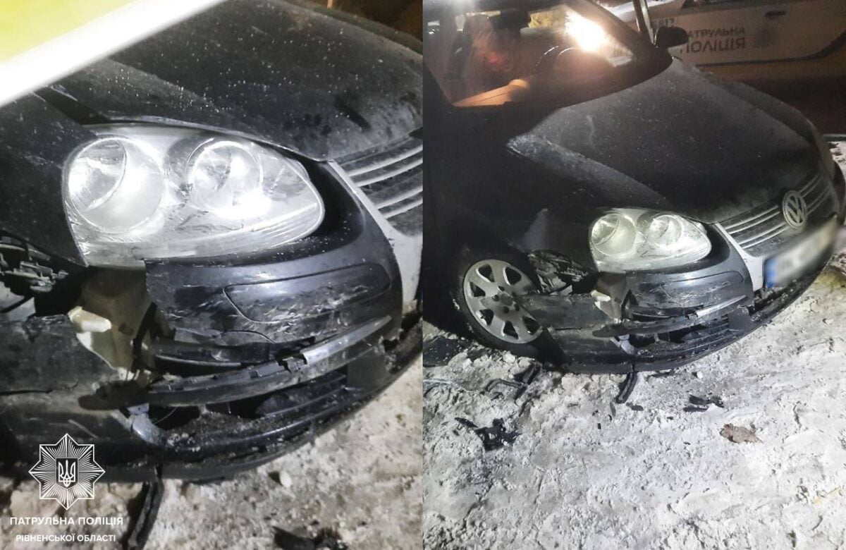 На Рівненщині розшукали водія, який вчинив ДТП та втік