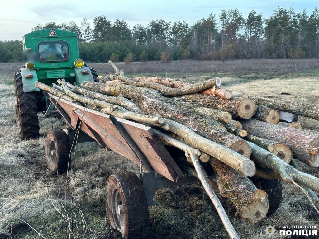 1 На Рівненщині поліція виявила крадія деревини і копанку бурштину в заповідній зоні (ФОТО)
