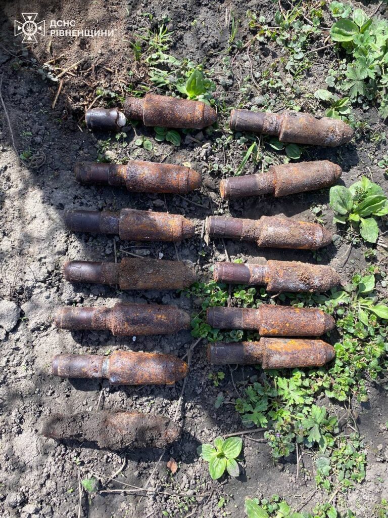 1 Поблизу Рівного виявили більше десятка боєприпасів