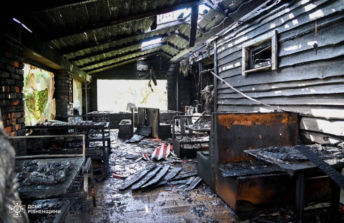 Відомі деталі пожежі у придорожньому кафе на Рівненщині