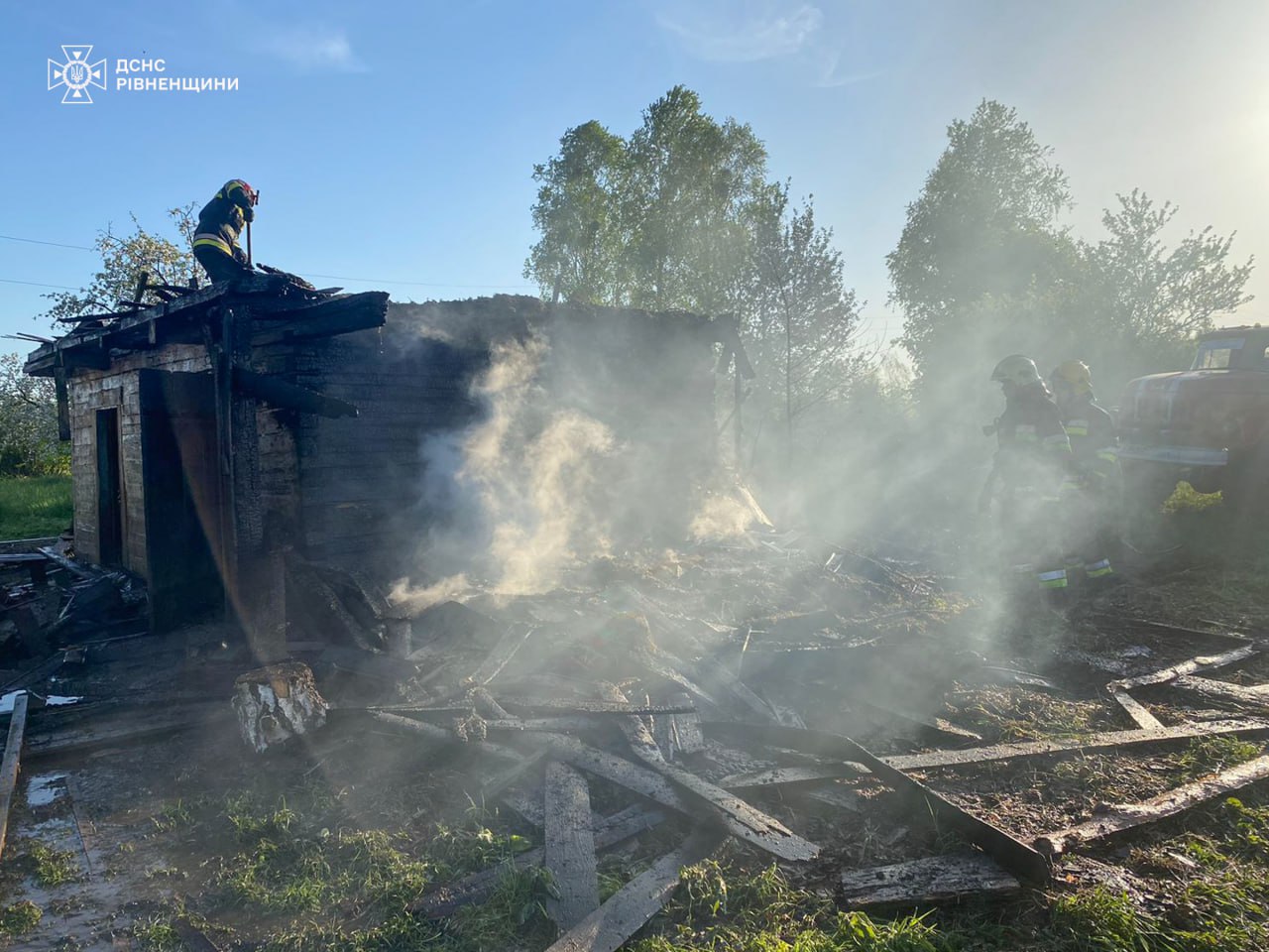 На Сарненщині вогнеборці ліквідували пожежу 0000