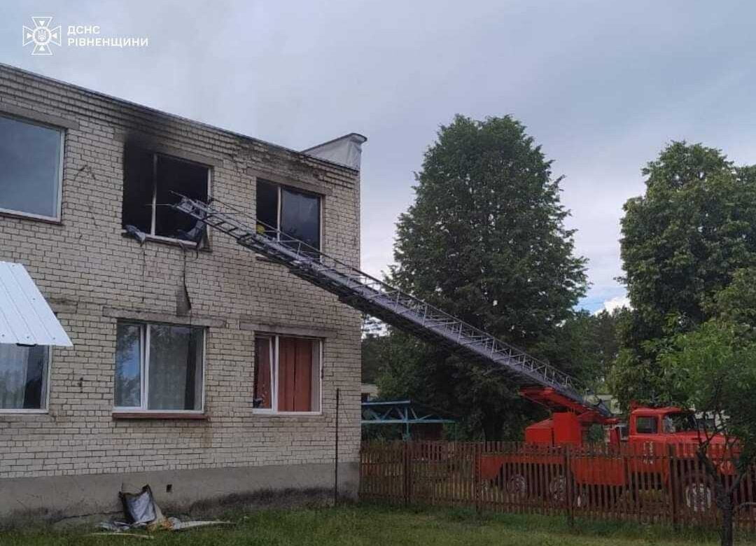 Відома причина пожежі в психоневрологічному інтернаті на Рівненщині