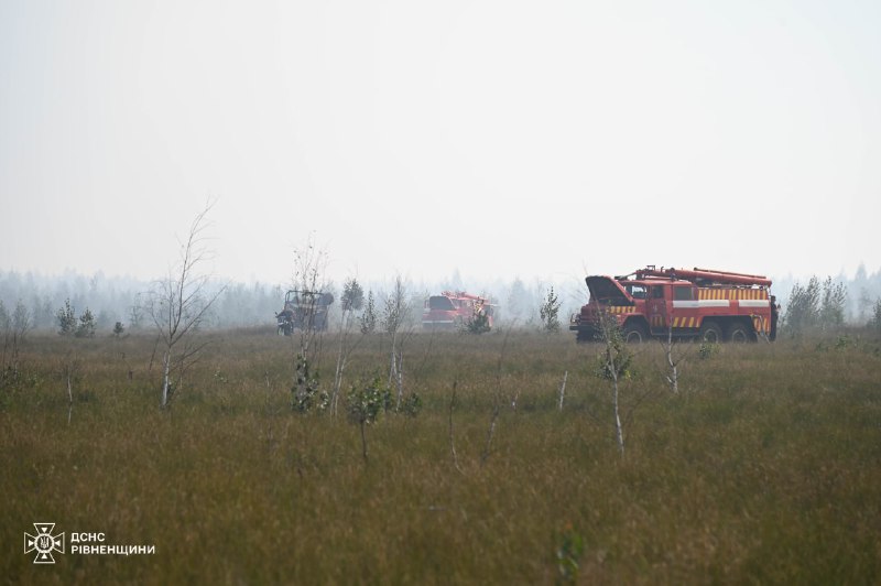 1 На Сарненщині третій день не можуть погасити пожежу: ситуацію ускладнюють погодні умови