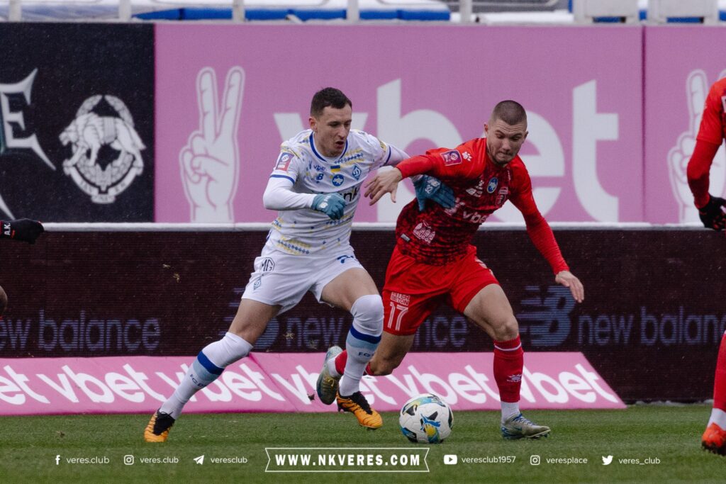 1 Відбувся матч Динамо-Верес: рівняни зазнали поразки (ФОТО)