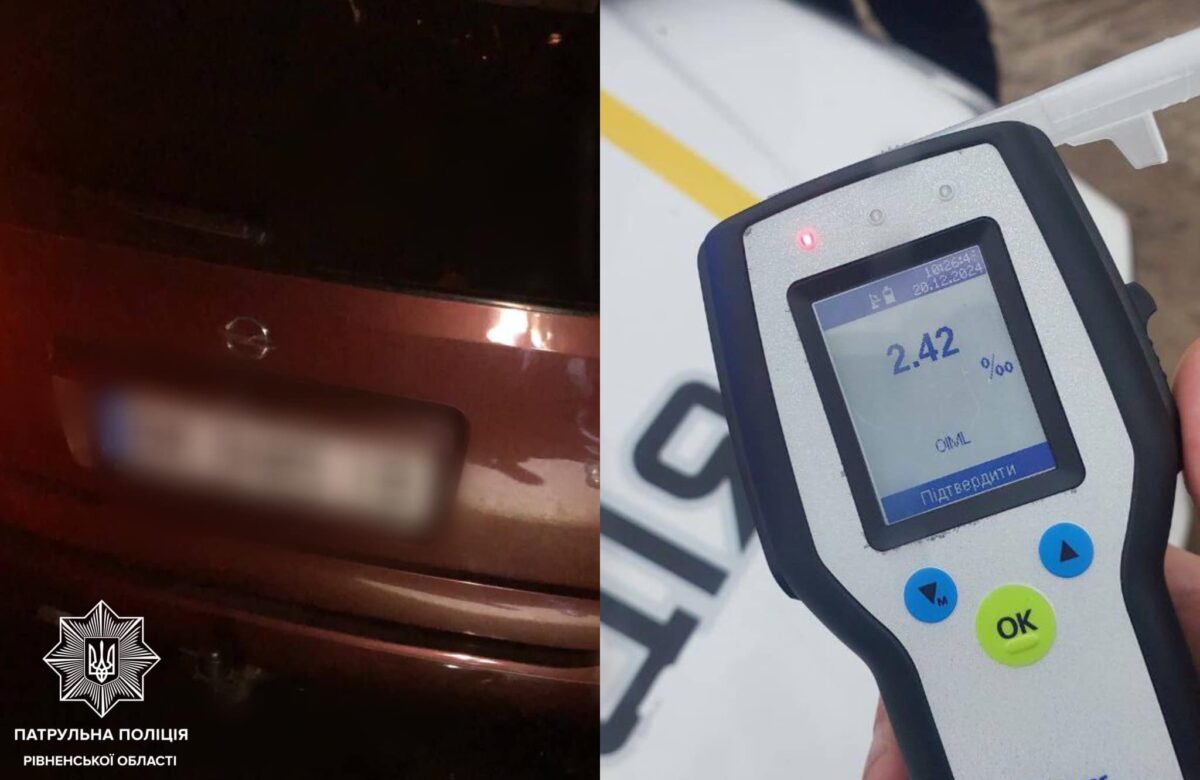 Чергове кермування під алкоголем: на Рівненщині патрульні переслідували водія