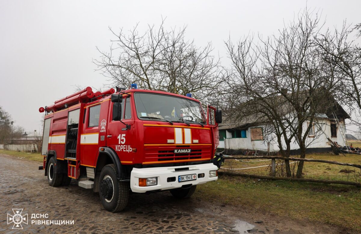 На Рівненщині під час пожежі трагічно загинули двоє дітей