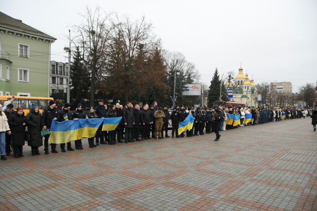 1 Як жителі Рівненщини відзначали День Соборності (ФОТО)
