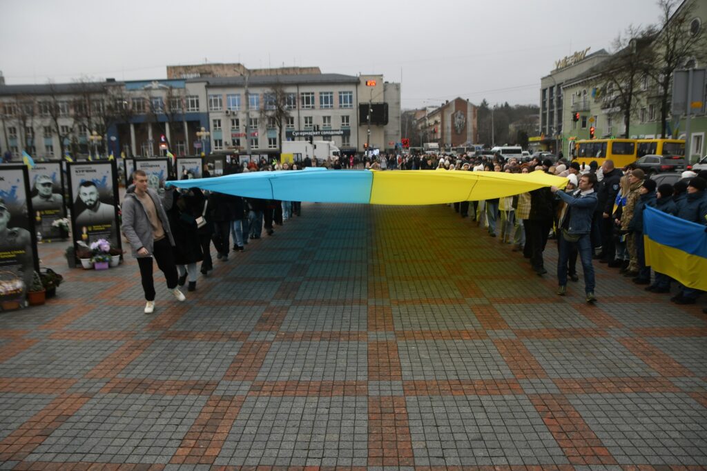 1 Як жителі Рівненщини відзначали День Соборності (ФОТО)