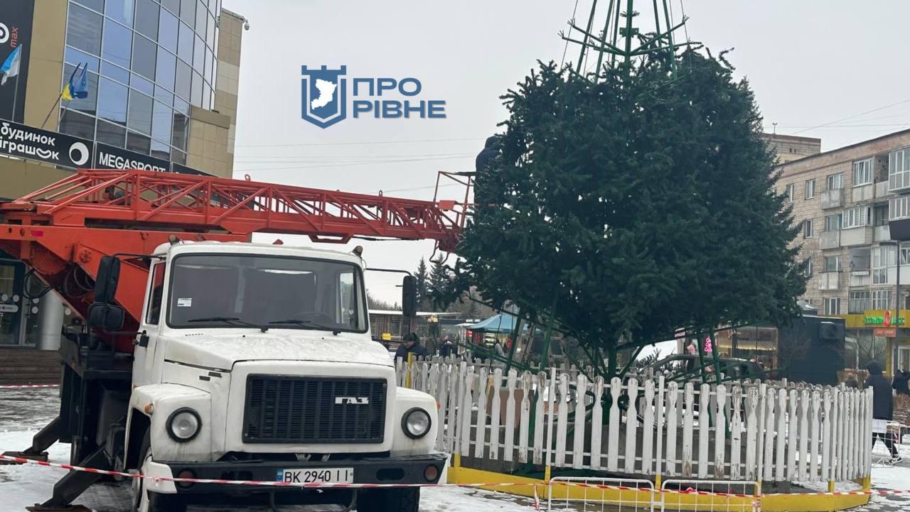 Головна ялинка Рівного ще стоятиме, а біля “Злати” вже збирають 0000