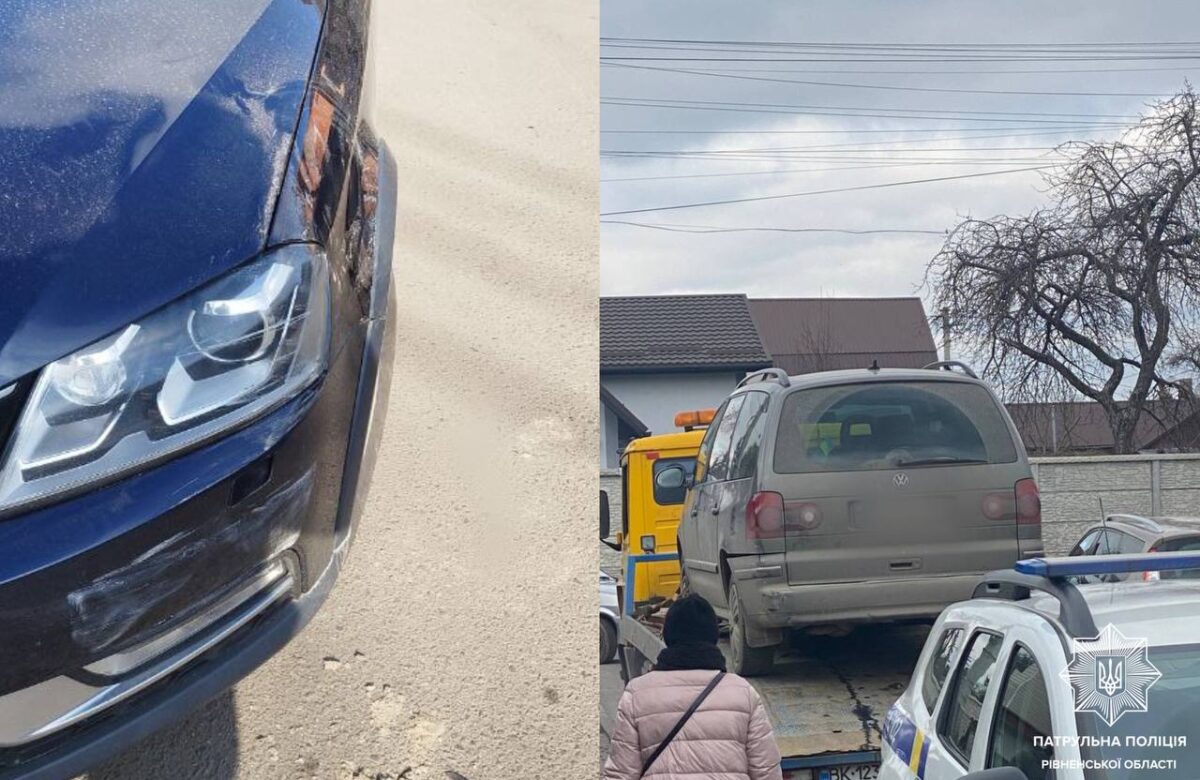 У Рівному водій давав хабар патрульним за ДТП у нетверезому стані