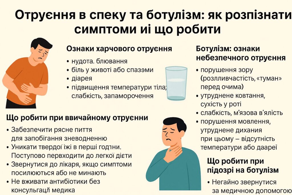 1 Отруєння в спеку та ботулізм: як розпізнати симптоми і що робити