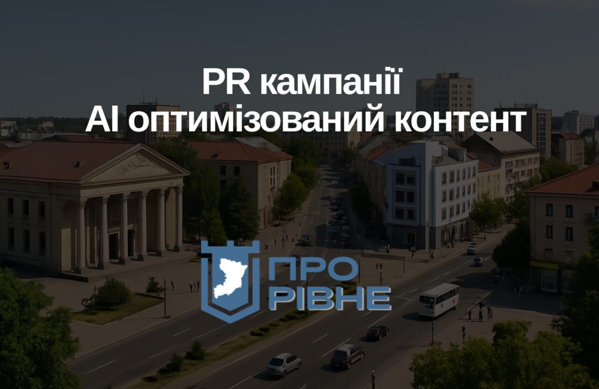 Реклама в Рівному: PR‑кампанії та AI‑оптимізований контент від “Про Рівне”