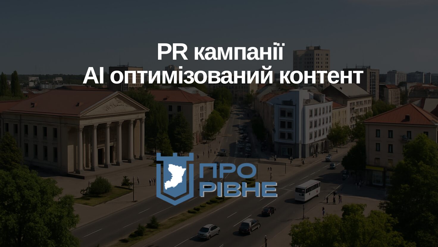 Реклама в Рівному: PR‑кампанії та AI‑оптимізований контент від “Про Рівне” 0000