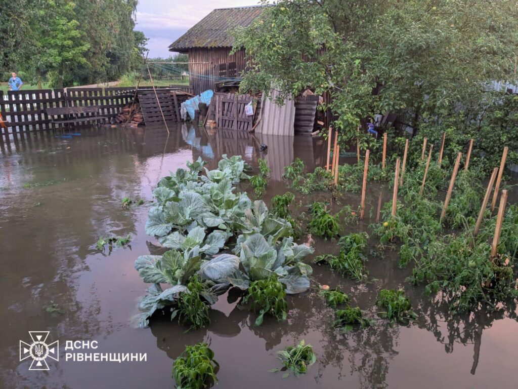 1 Плаваюче місто після зливи: нардепка з Рівного показала фото й висловила обурення