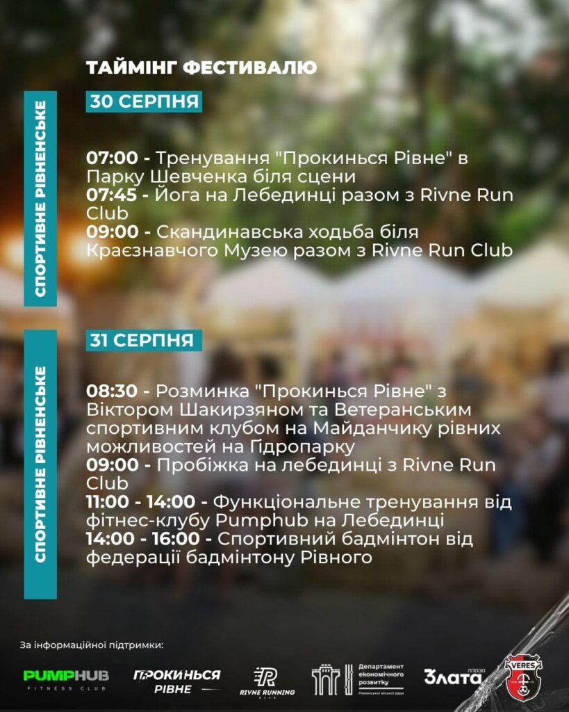 1 Рівне готується до свята: День міста 30-31 серпня, де цікаво провести вихідні