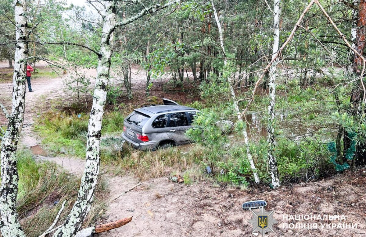 Нічна пригода на Рівненщині: 17-річний хлопець викрав BMW та опинився у канаві