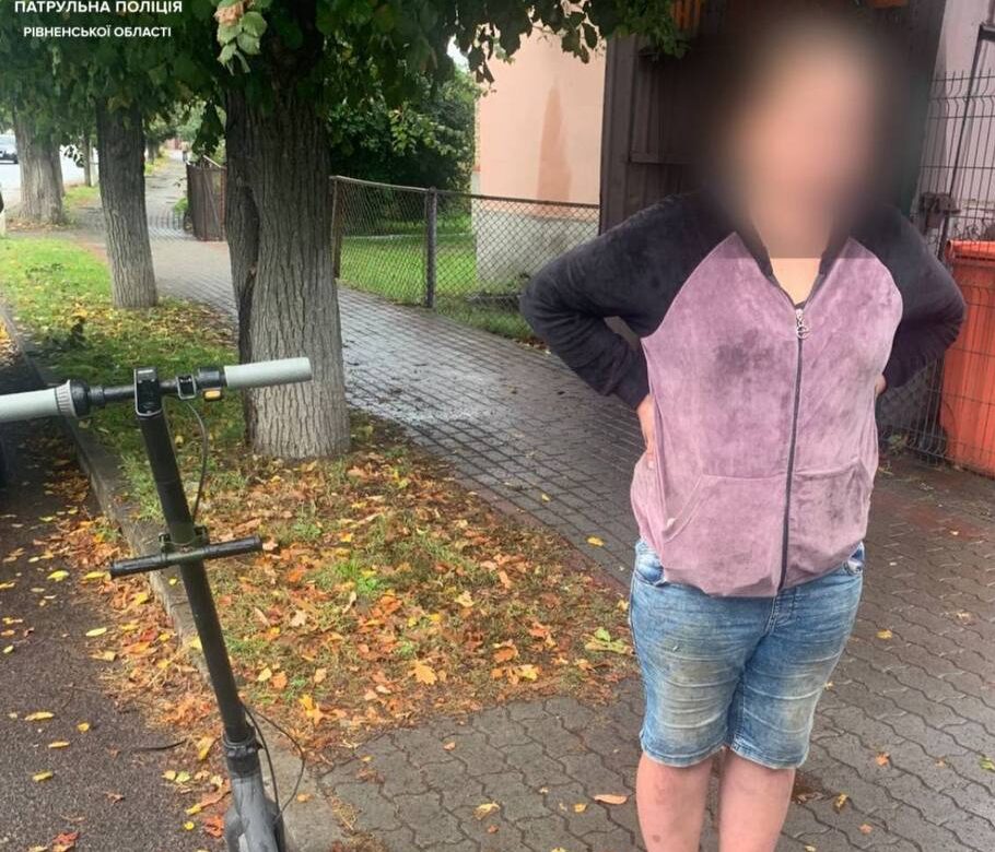 П’яна на електросамокаті: 24-річна сарненка з 1,42 проміле потрапила під приціл патрульних