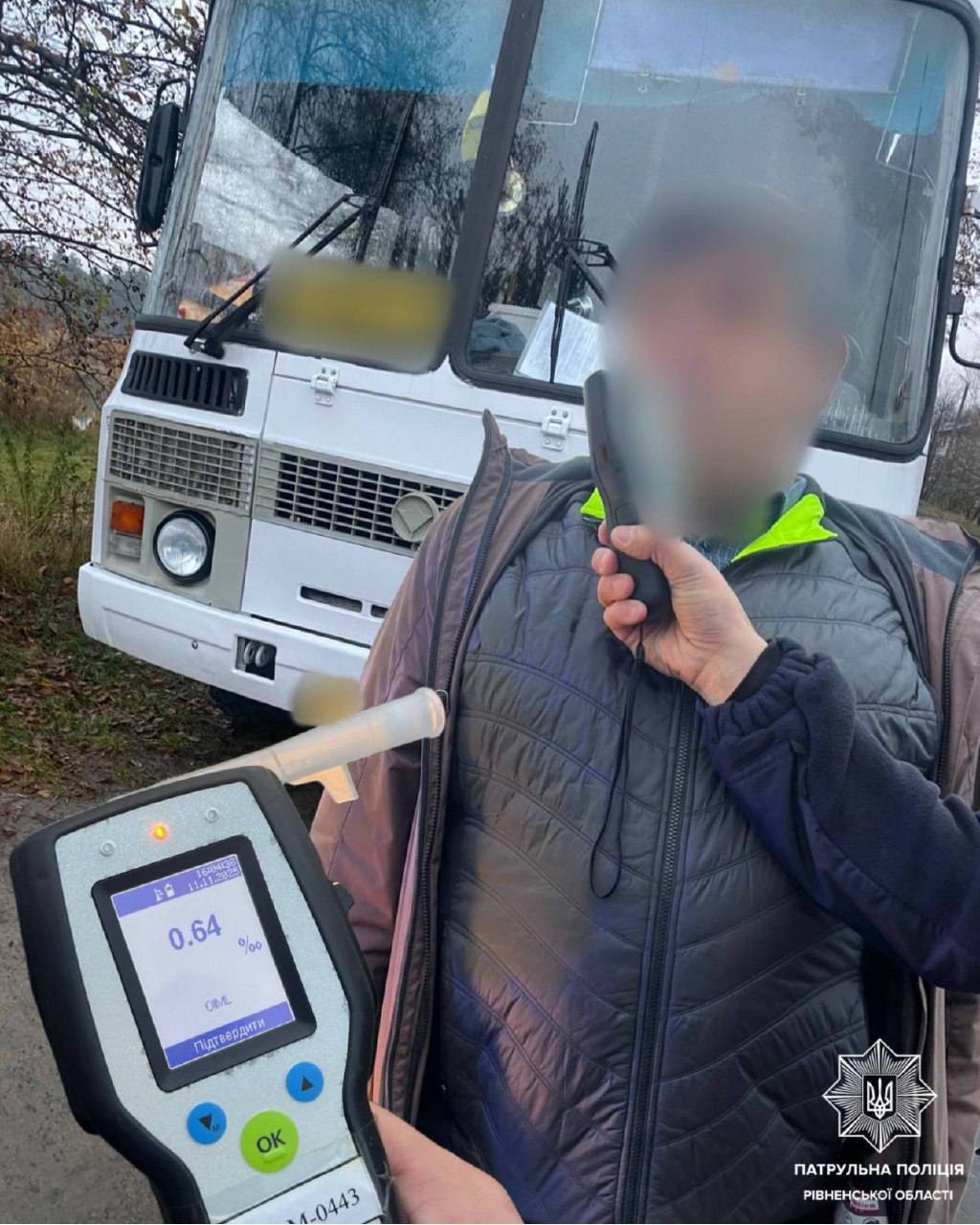 На Рівненщині з рейсу зняли п’яного водія маршрутки, який перевозив людей 0000