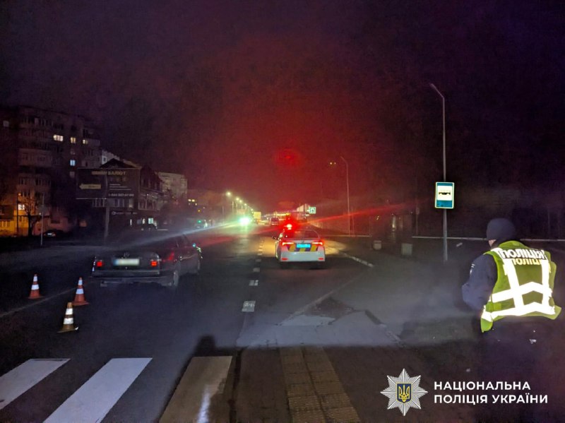 1 П'яний водій збив дитину на переході у Рівному: норма алкоголю перевищена у 16 разів