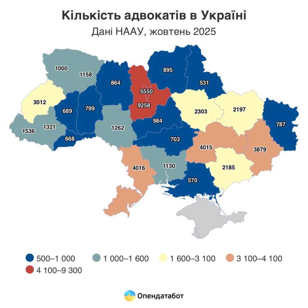1 Скільки адвокатів захищають мешканців Рівненщини: статистика до професійного свята