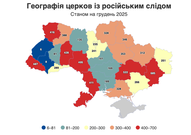 1 "Російський слід" на Рівненщині: майже 400 церков досі під московським впливом