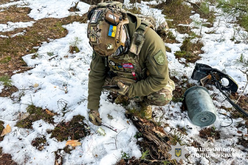 1 На Рівненщині у лісі знайшли нерозірвану бойову частину ворожого БПЛА (ФОТО)