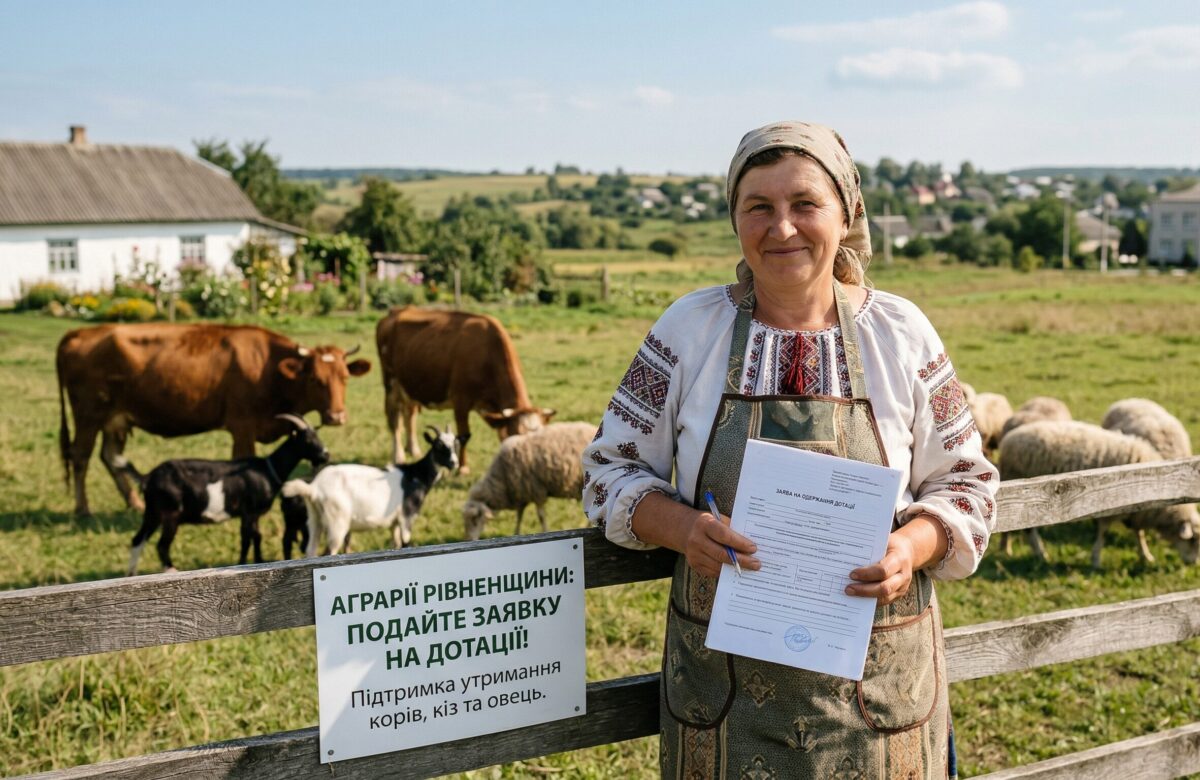 Аграрії Рівненщини можуть отримати дотації на утримання худоби