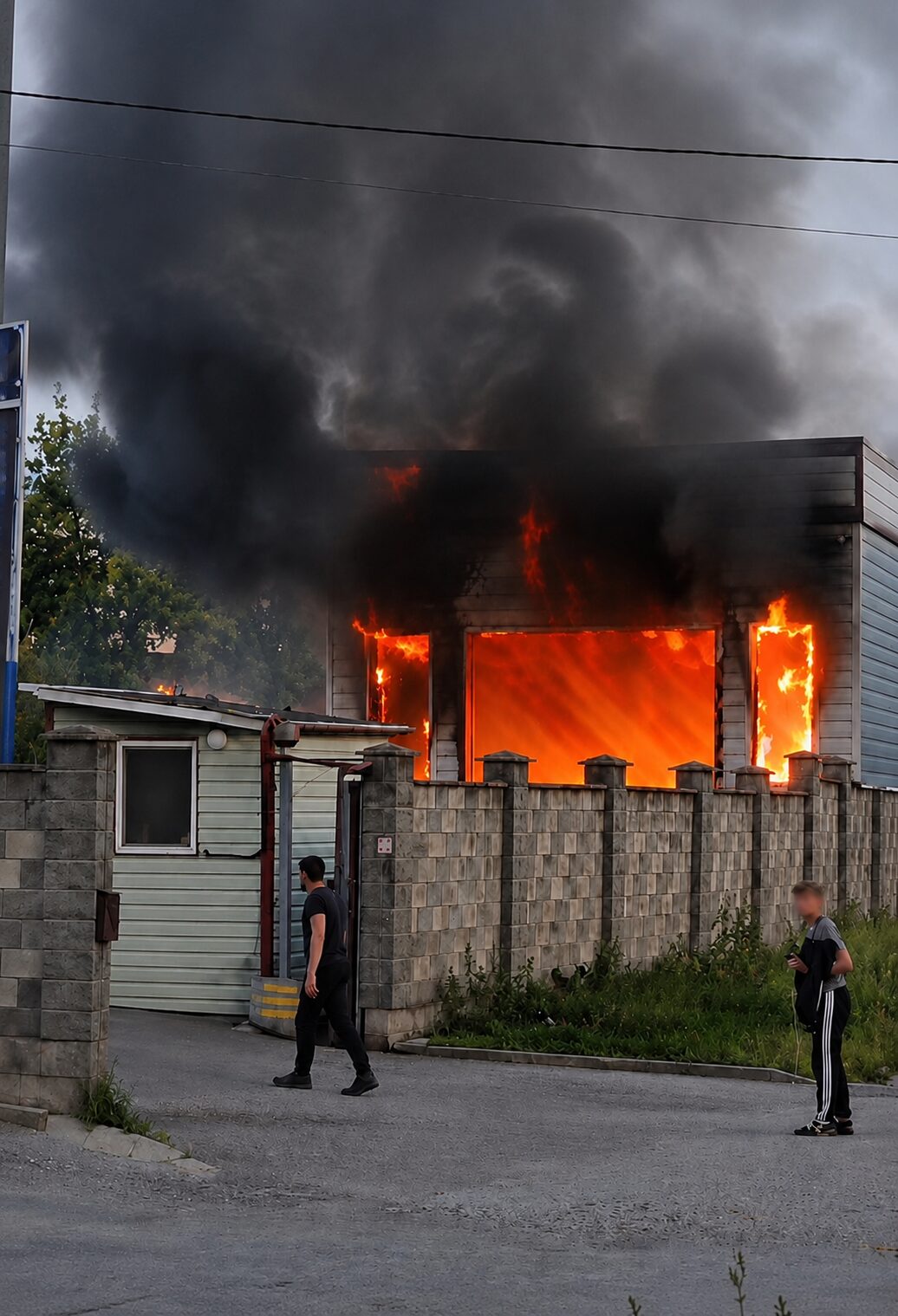 У Рівному на Київській горів автомобіль 0000
