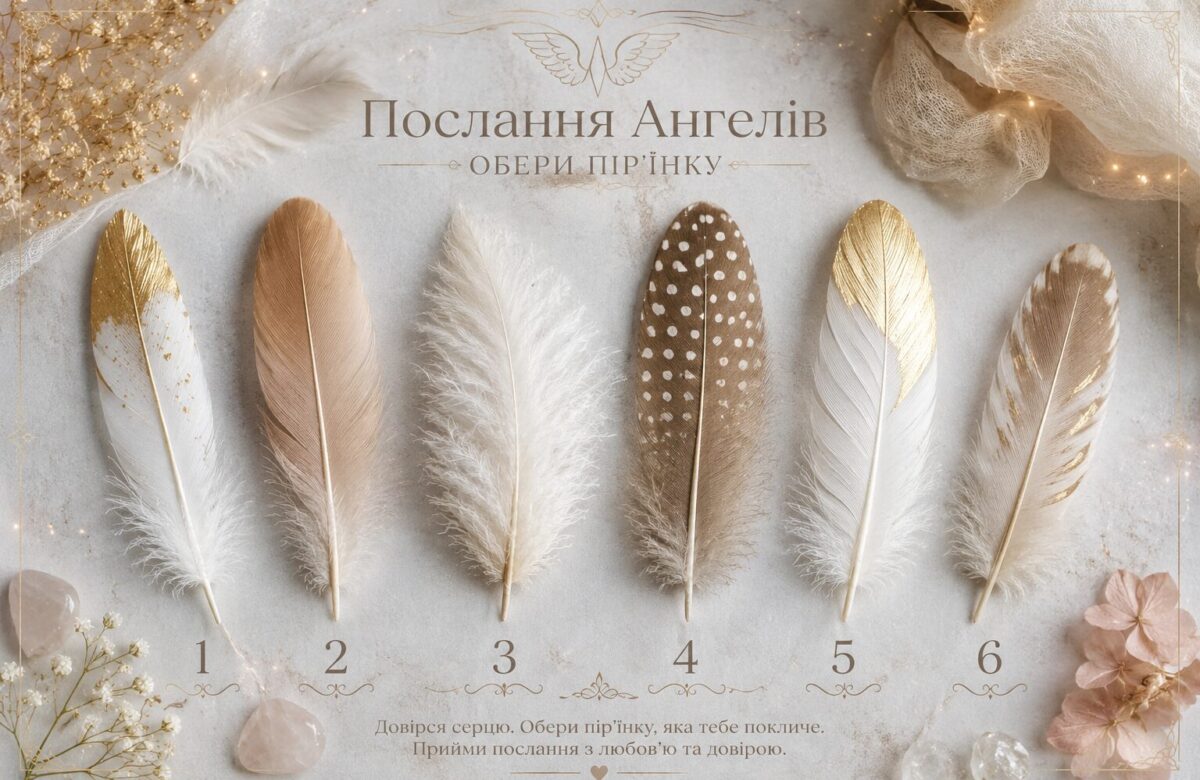Послання від Ангелів на тиждень 20-26 липня 2026: обери свою пір’їнку