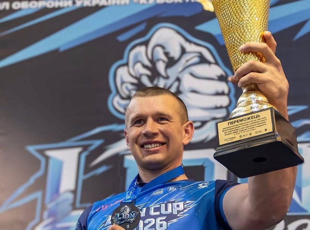 Армрестлер з Рівненщини став абсолютним чемпіоном «Кубка Лева-2026»
