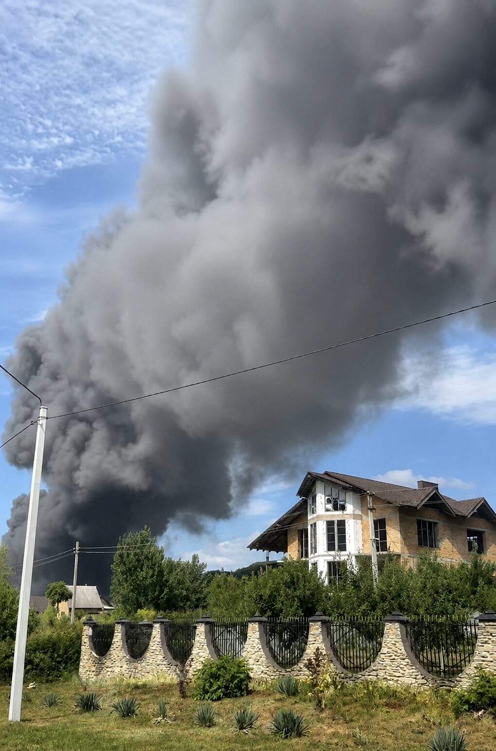 На Дубенщині горить завод із виробництва пінопласту (ОНОВЛЮЄТЬСЯ) 0000