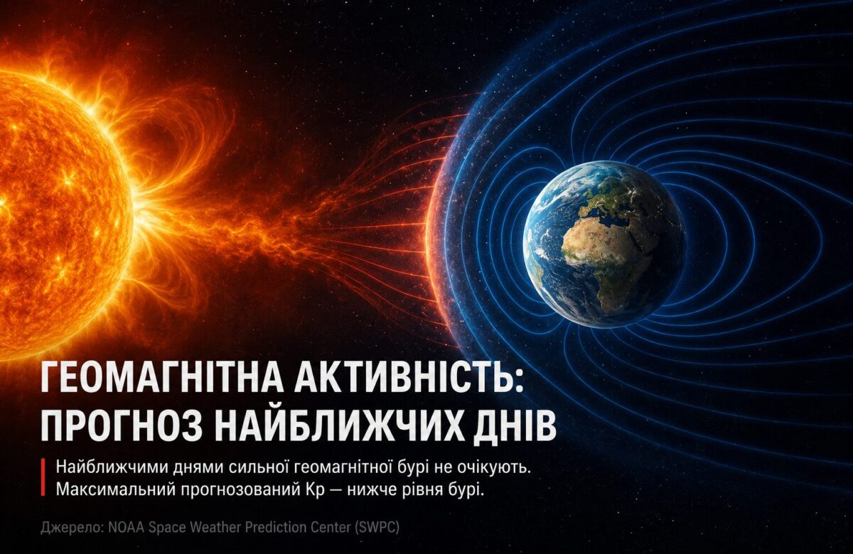 Найближчими днями сильної геомагнітної бурі не очікують: що показує прогноз NOAA