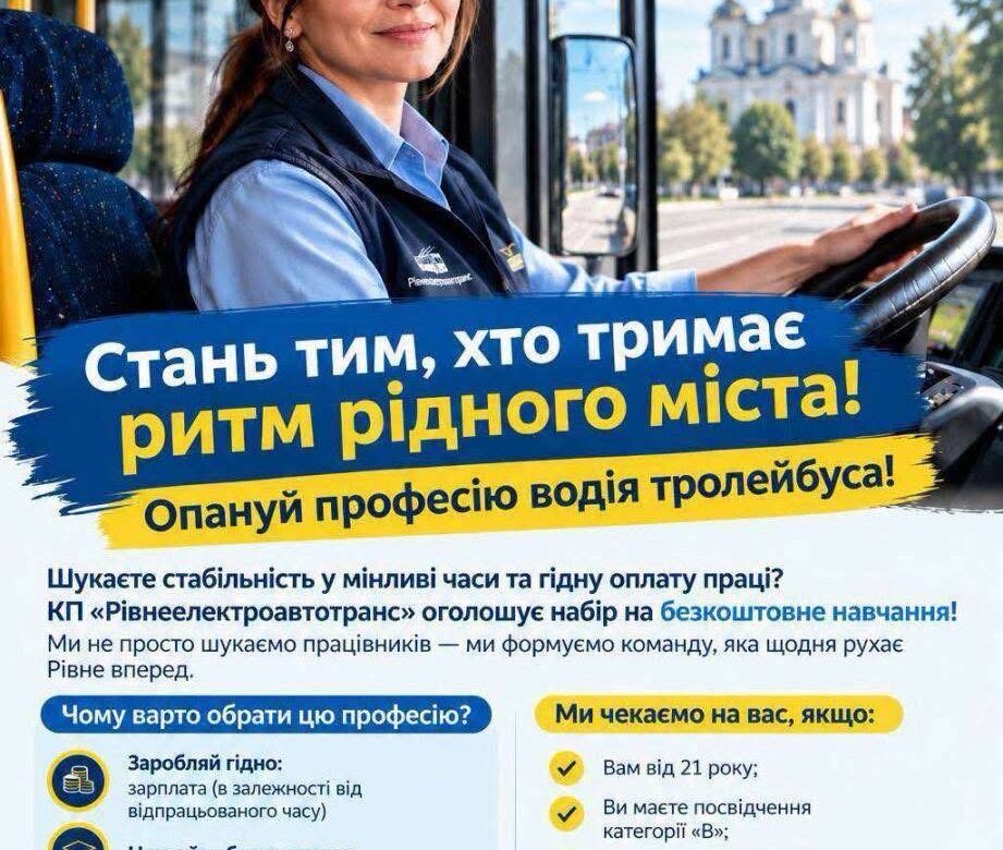 У Рівному запрошують жінок на роботу водієм